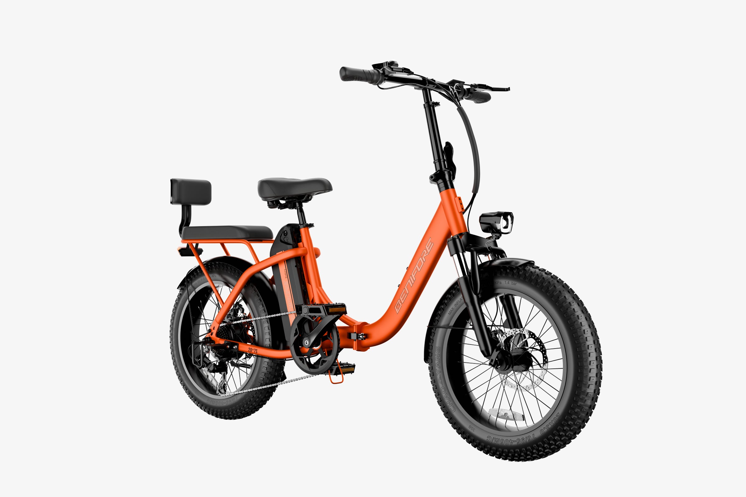 luckeep c23 folding electric bike with kid seat