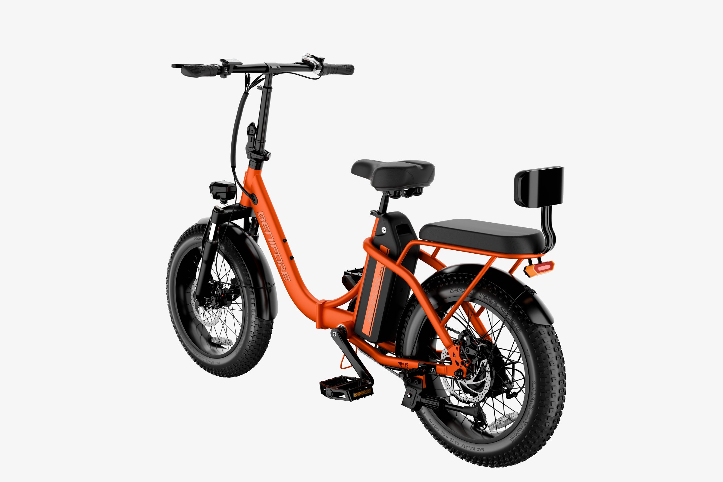 luckeep c23 folding electric bike with kid seat