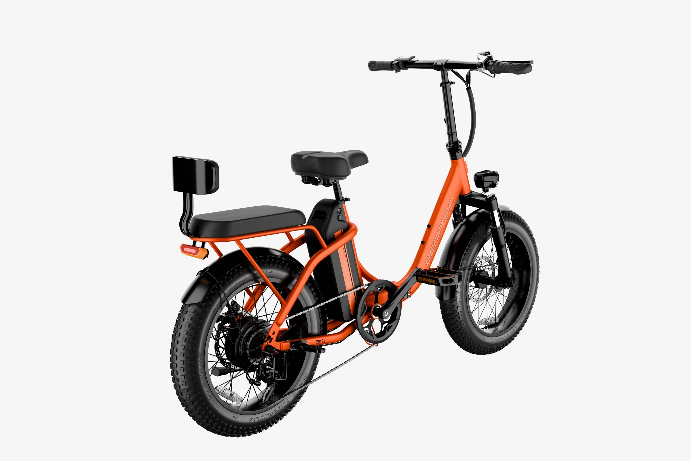luckeep c23 folding electric bike with kid seat