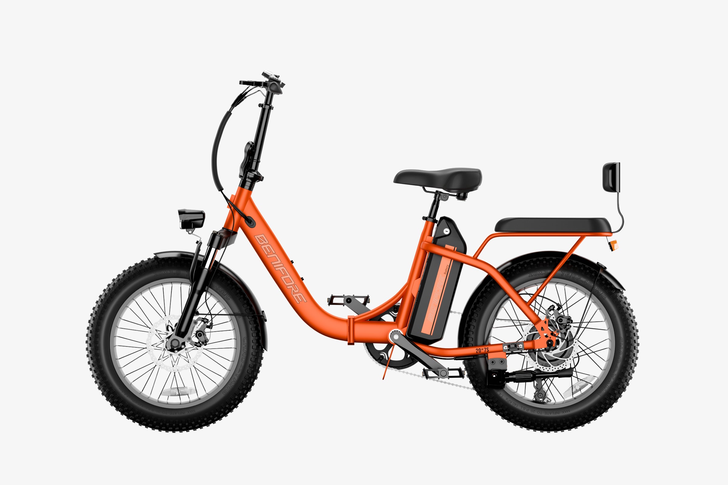 luckeep c23 folding electric bike with kid seat