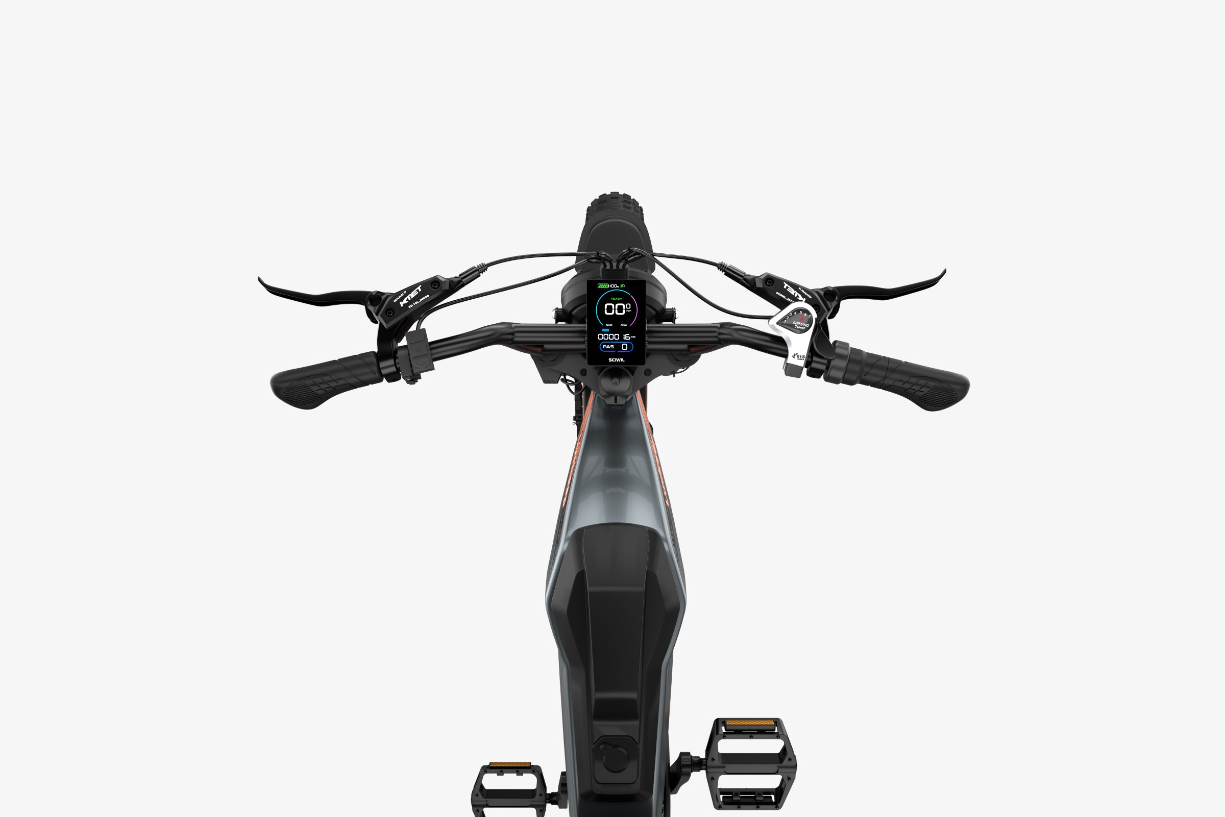 electric motorcycle overlooking