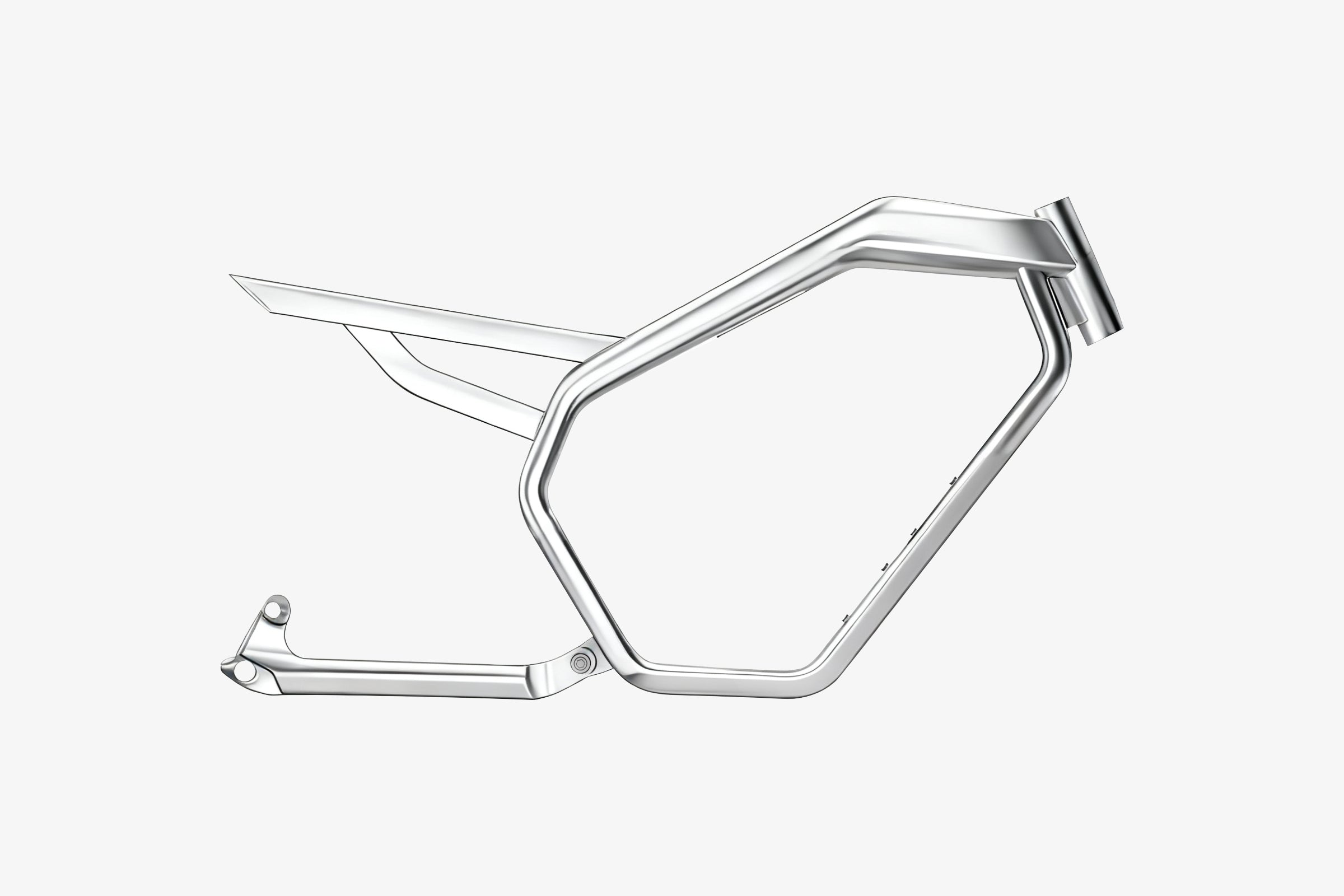Silver unpainted M5 series frame