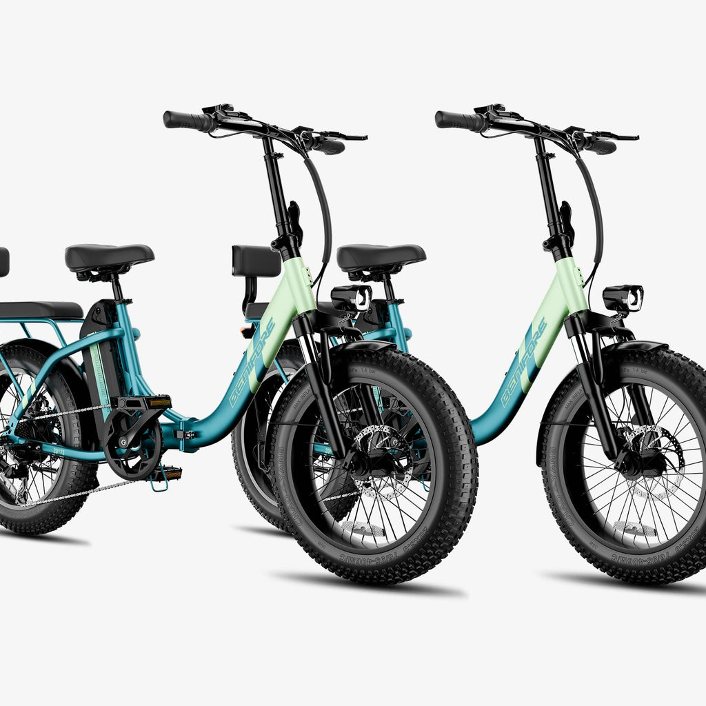 two seater electric bicycle Luckeep C23 Combo – 48V1200W Peak, 28MPH, 65-Mile Range