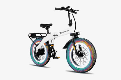luckeep x1 lite folding fat tire ebike with throttle