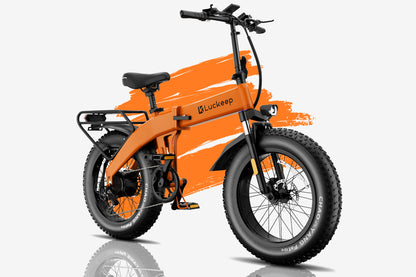 luckeep x1 lite folding fat tire ebike with throttle