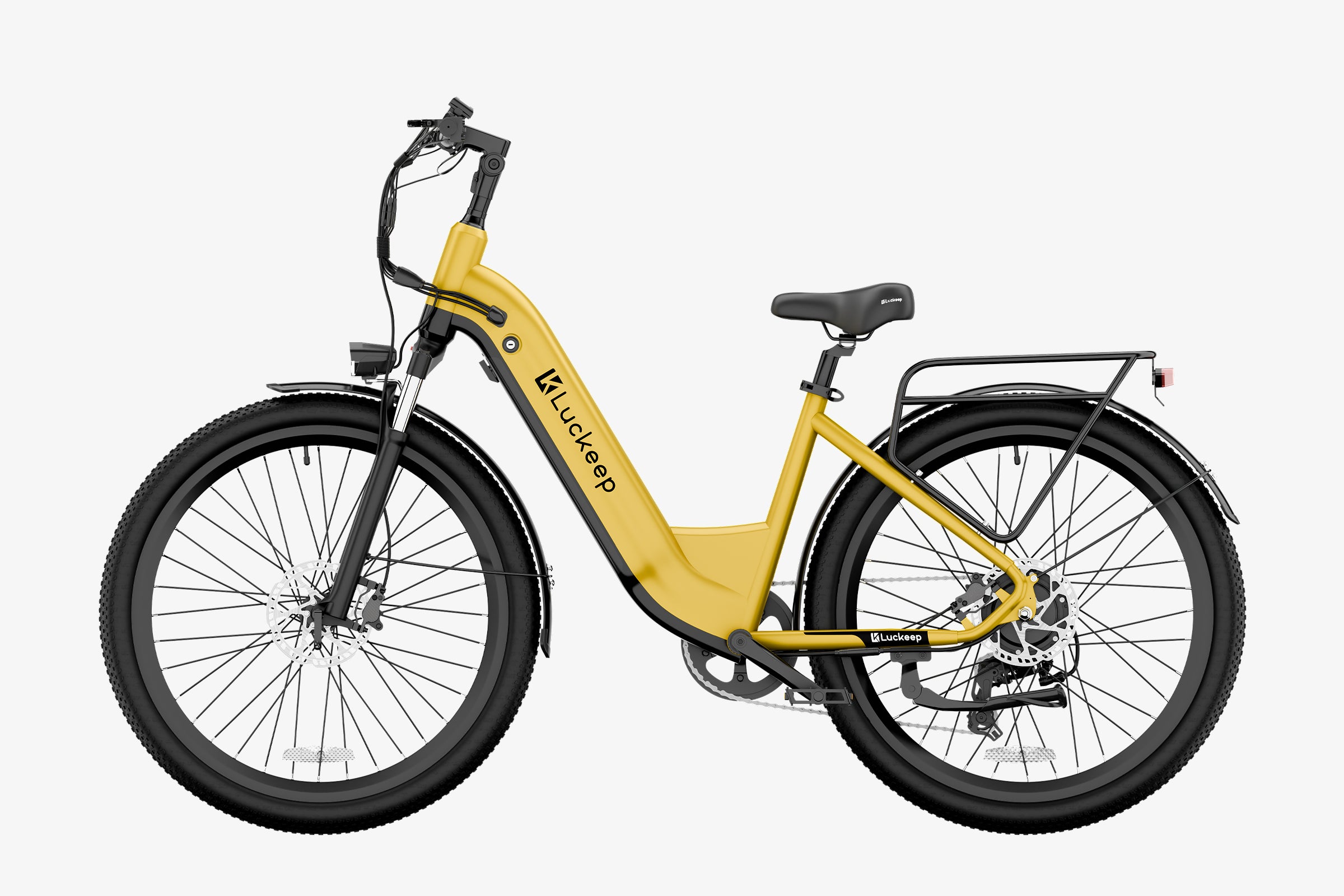 luckeep x2 long range step through electric bike yellow